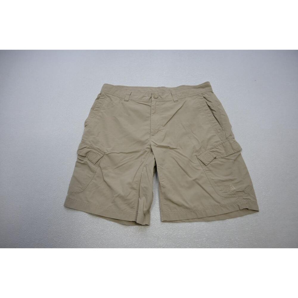 The North Face Cargo‎ Shorts Nylon Beige Fishing Hiking Mens Size 34